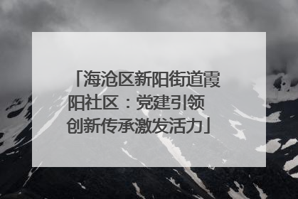 海沧区新阳街道霞阳社区：党建引领 创新传承激发活力