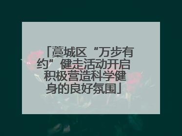 藁城区“万步有约”健走活动开启 积极营造科学健身的良好氛围