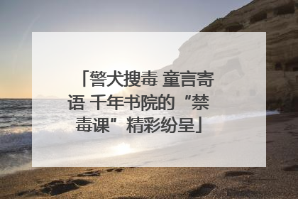 警犬搜毒 童言寄语 千年书院的“禁毒课”精彩纷呈