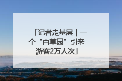 记者走基层｜一个“百草园”引来游客2万人次