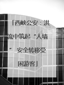 西峡公安：洪流中筑起“人墙” 安全转移受困游客