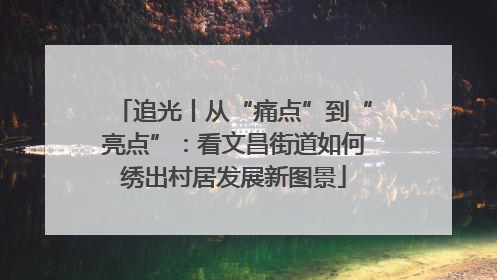 追光丨从“痛点”到“亮点”：看文昌街道如何绣出村居发展新图景