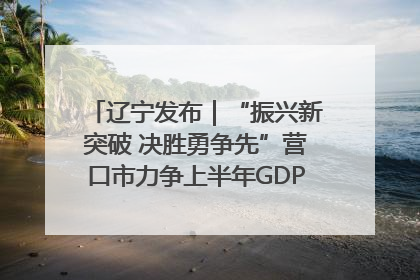 辽宁发布｜“振兴新突破 决胜勇争先”营口市力争上半年GDP增长6%左右