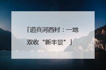 道真河西村：一地双收“新丰景”