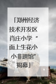 郑州经济技术开发区肖庄小学“面上生花小小非遗馆”揭幕