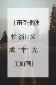 雨季插秧忙 浙江文成“丰”光美如画