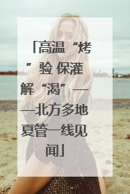 高温“烤”验 保灌解“渴”——北方多地夏管一线见闻