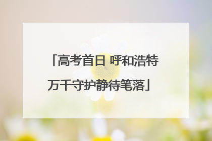高考首日 呼和浩特万千守护静待笔落