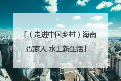 （走进中国乡村）海南疍家人 水上新生活