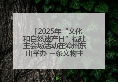 2025年“文化和自然遗产日”福建主会场活动在漳州东山举办 三条文物主题游径发布