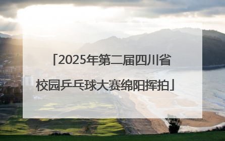 2025年第二届四川省校园乒乓球大赛绵阳挥拍